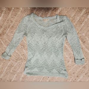 Light Blue Knit Sweater Size Small